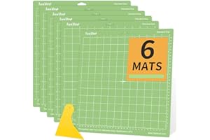 Lya Vinyl 6 Pack Variety Cutting Mats 12x12 for Cricut - StandardGrip for Permanent Vinyl, Explore Air Series & Accessories