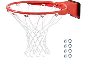 Silverback Deluxe Breakaway Rim with Nylon Net Compatible NXT and Goaliath GoTek In-Ground and Wall-Mounted Basketball Hoops