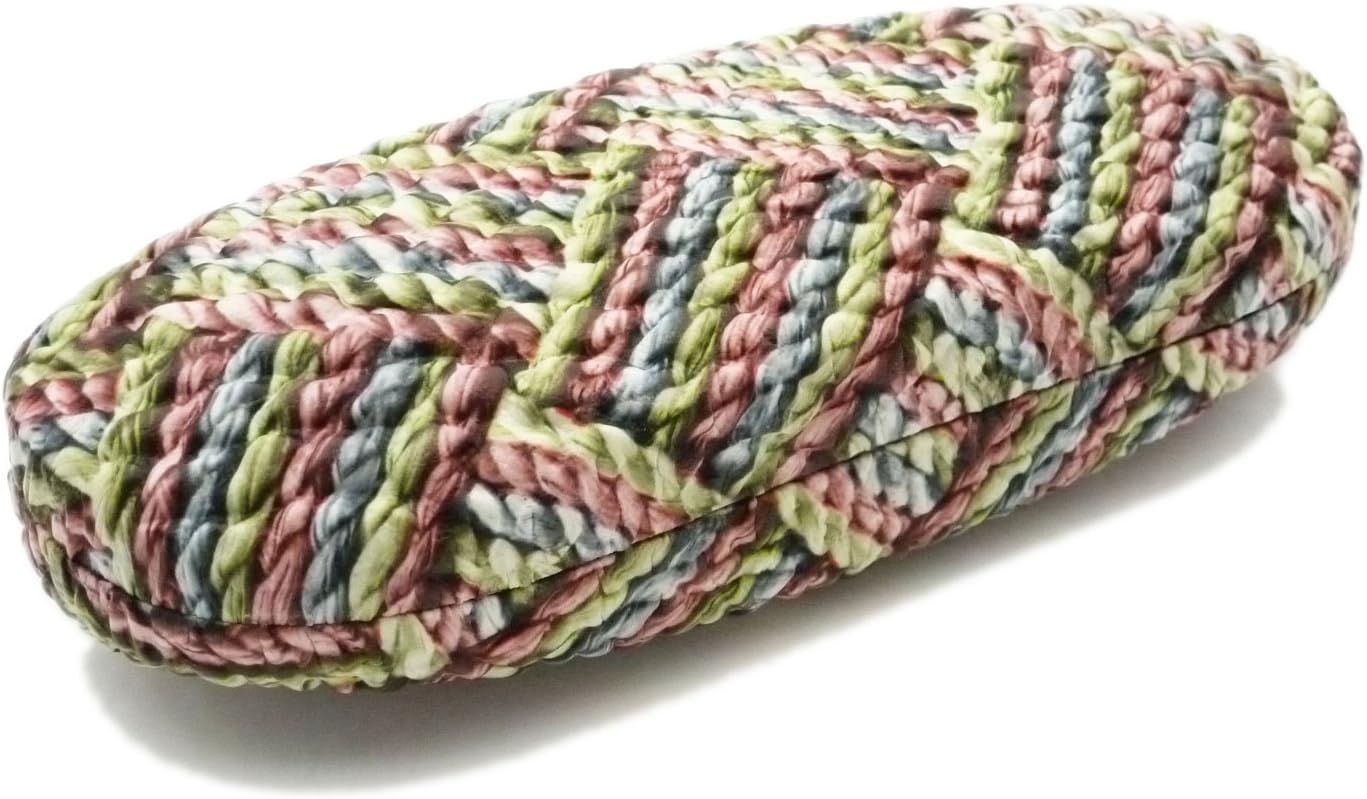 Straw Effect Textured Hard Glasses Case - Various Colours