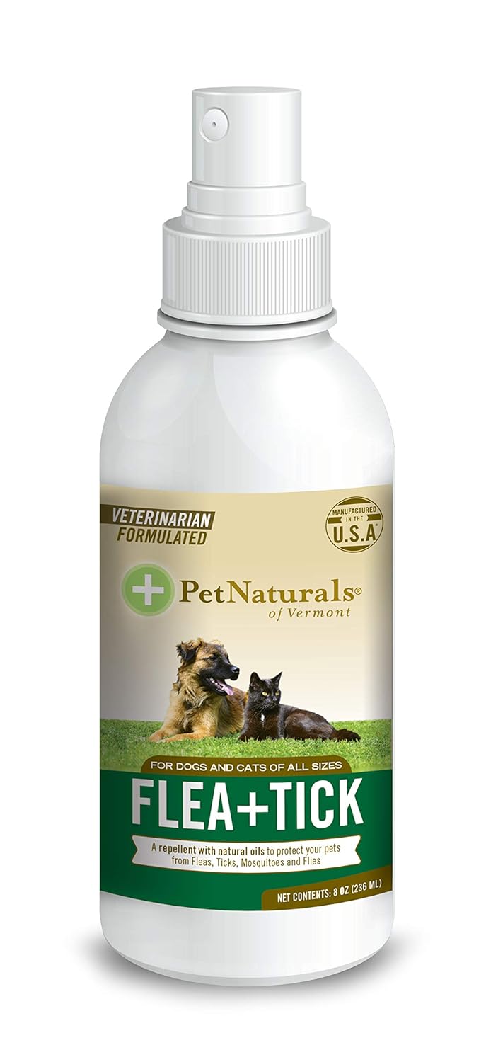Reviews Pet Naturals of Vermont FLEA + TICK Repellent Spray, 8Ounce