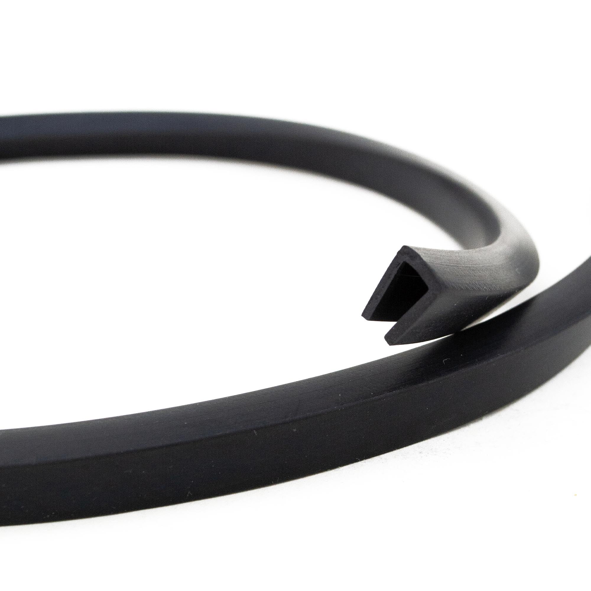 Eutras Edge Protection Profiled Holder FP3004 Edge Protection Rubber Seal Gap Size 5.0 mm, Black, Black, 1806