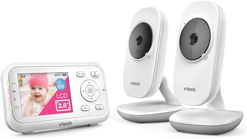 VTech VM3250-2 Video Baby Monitor with 2 Cameras 2.8 Cosmetic LCD 19 Hr