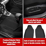 AUTOYOUTH Car Seat Covers Front Seat Protectors Universal Black view 4