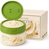 Ladoverna Foaming Sugar Body Scrub &amp; Polish with Flip-Top Lid (8.11 oz) - Vanilla &amp; Warm Musk Exfoliating Body Polish with Shea Butter, Squalane &amp; Vitamin E for Dry Skin, Strawberry Legs &amp; KP