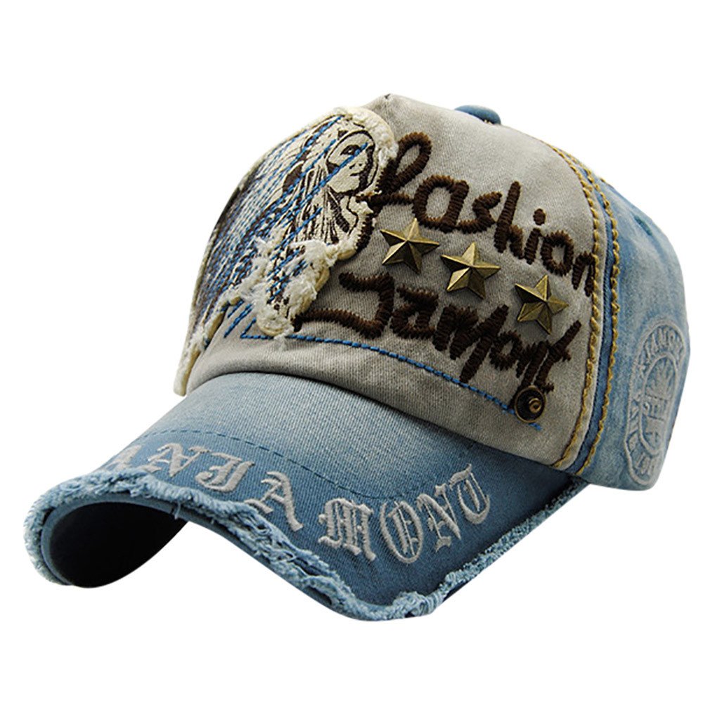 超安い 帽子 B07h5pnrdg ブルー ベージュ ベースボールキャップ ヒップホップ カジュアルハット レディース メンズ 帽子 サマーリベットキャップ 刺繍 Spe969 特別価格 Www Aiq Aiq Com Mx