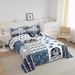 Camper Gifts Comforter Set Twin, Happing Camping