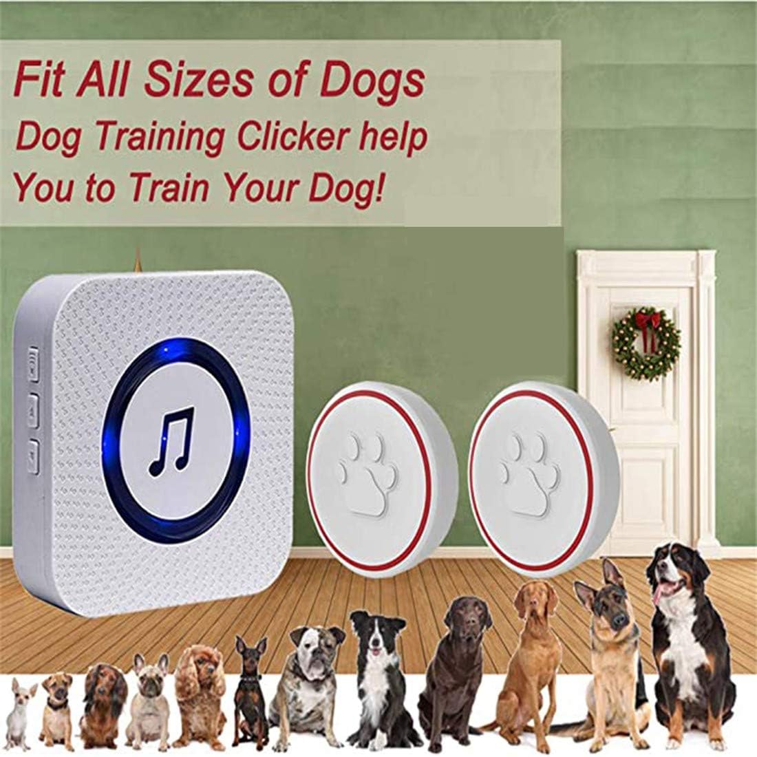 ChunHee Wireless Dog Cat Doorbell/Doggie Doorbell/Pet Door Bells Toilet