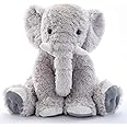 MorisMos Large Elephant Stuffed Animal, 19.6inch Soft Stuffed Elephant Plush Companion Gifts for Girls Boys, Gray