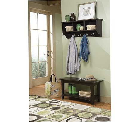 Banco con perchero | Percheros de pared, percheros de pie...