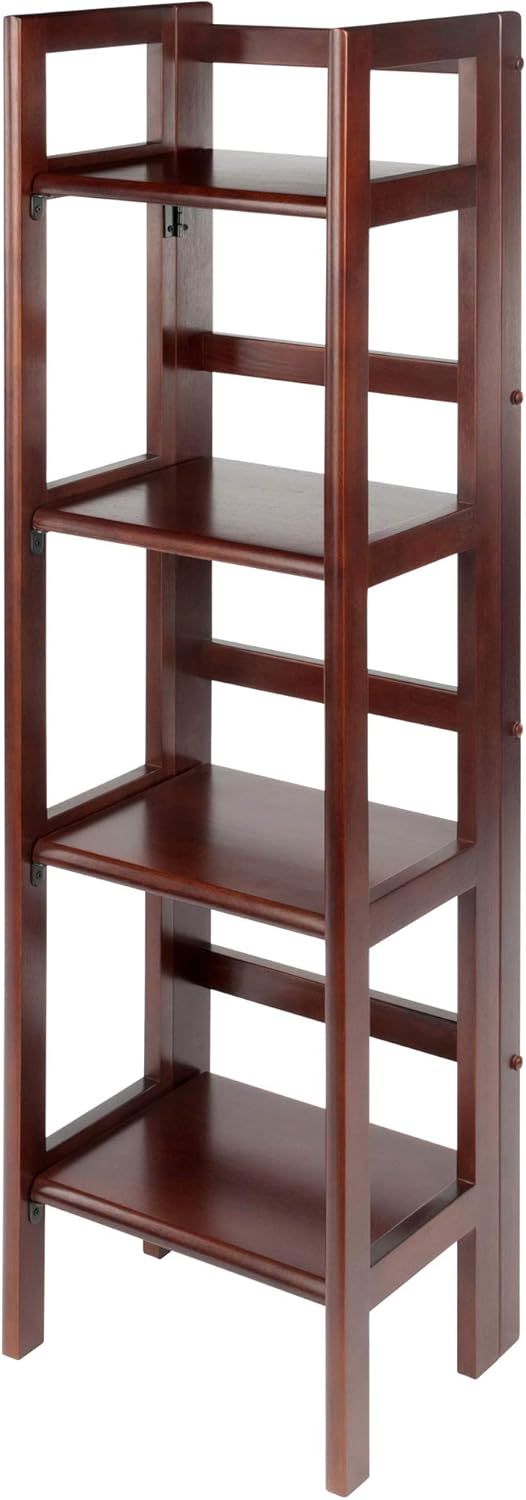 Winsome Wood Folding 4Tier Shelf, Antique Walnut Amazon.ca Home