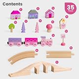 Bigjigs Toys Fairy Figure of 8 Train Set 35 Pieces Wood Railway Gift 3+ view 4