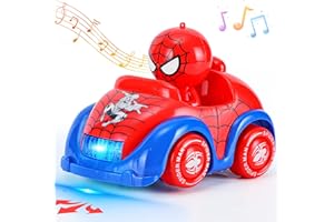 BMESSE Robot Toys for Boys 4-6, Cute Toys Car for Toddlers 3-5, Light Up Boys Car Toys with Music,Toy Cars Christmas Birthday Gift for 3 4 5 6 7 8 Years Old Boys