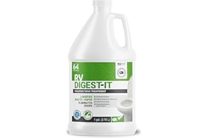 Unique RV Digest-It Classic RV Toilet Treatment - Eliminates Odors at the Source and Liquifies Waste - 64 Uses Per Bottle (128 oz)