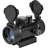 EZshoot Red Green Dot Sight Red Dot Scope Reflex Sight with Lens Cap 20mm/11mm Picatinny Rail Mount