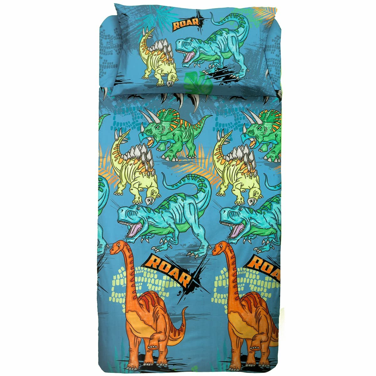hermet Dinosauri | Single Sheet Set | 1 Square | 100% Cotton