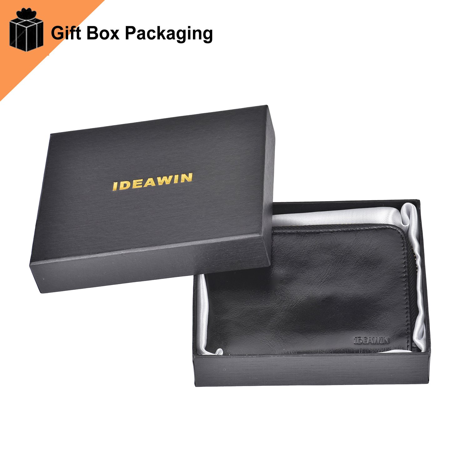 IDEAWIN Women RFID Blocking Card Wallet Slim Wristlet Zipper Wallet Gift Purse