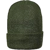 M MCGUIRE GEAR Warm Wool Military GI Watch Cap, 100% Wool US Made Tactical Beanie, Winter Hat for Men and Women - One Size
