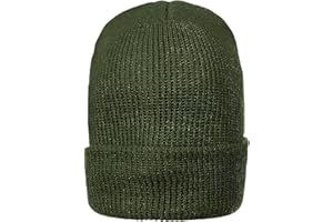 M MCGUIRE GEAR Warm Wool Military GI Watch Cap, 100% Wool US Made Tactical Beanie, Winter Hat for Men and Women - One Size