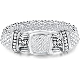 UNY JEWEL Pave Crystals Designer Inspired Statement Popcorn Chain Bracelets Women Jewelry Magnetic Clasp