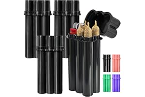 ROYGRA 4-Pack King Size Pre-roll Cone Holder Case, 4-Hole Cigarette Case for Regular Size with Lighter Holder, 4 or 6 Capacity Container Storage Box, Small Smoking Accessories for Pre Rolled Rolling Paper