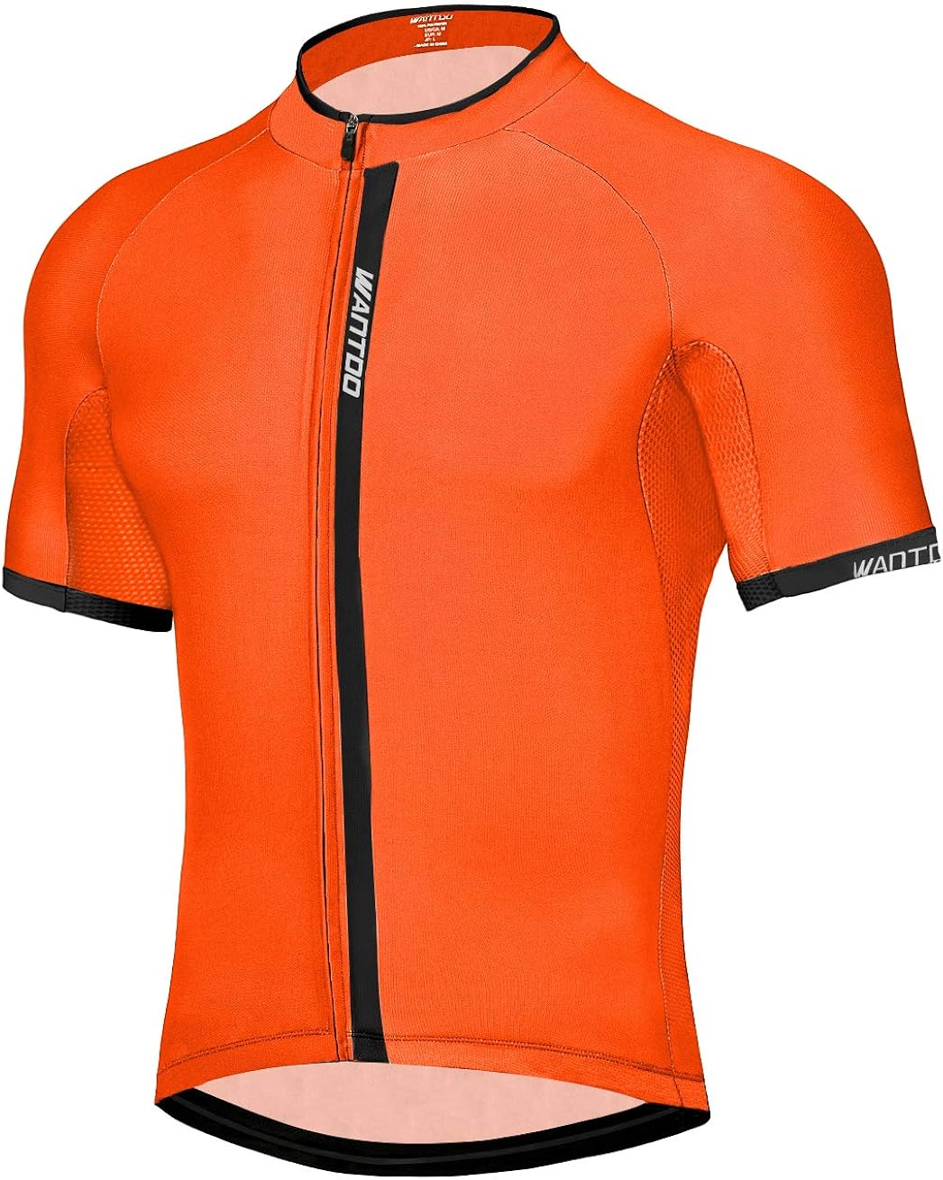 Wantdo Cycling Jersey for Men Short Sleeve Biking Shirt with 3 Rear Pockets: Clothing
