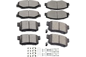 Ceramic Brake Pads Kits,SCITOO 8pcs Brakes Pads Set fit for 2002-2004 for Honda CR-V,2003-2011 for Honda Element