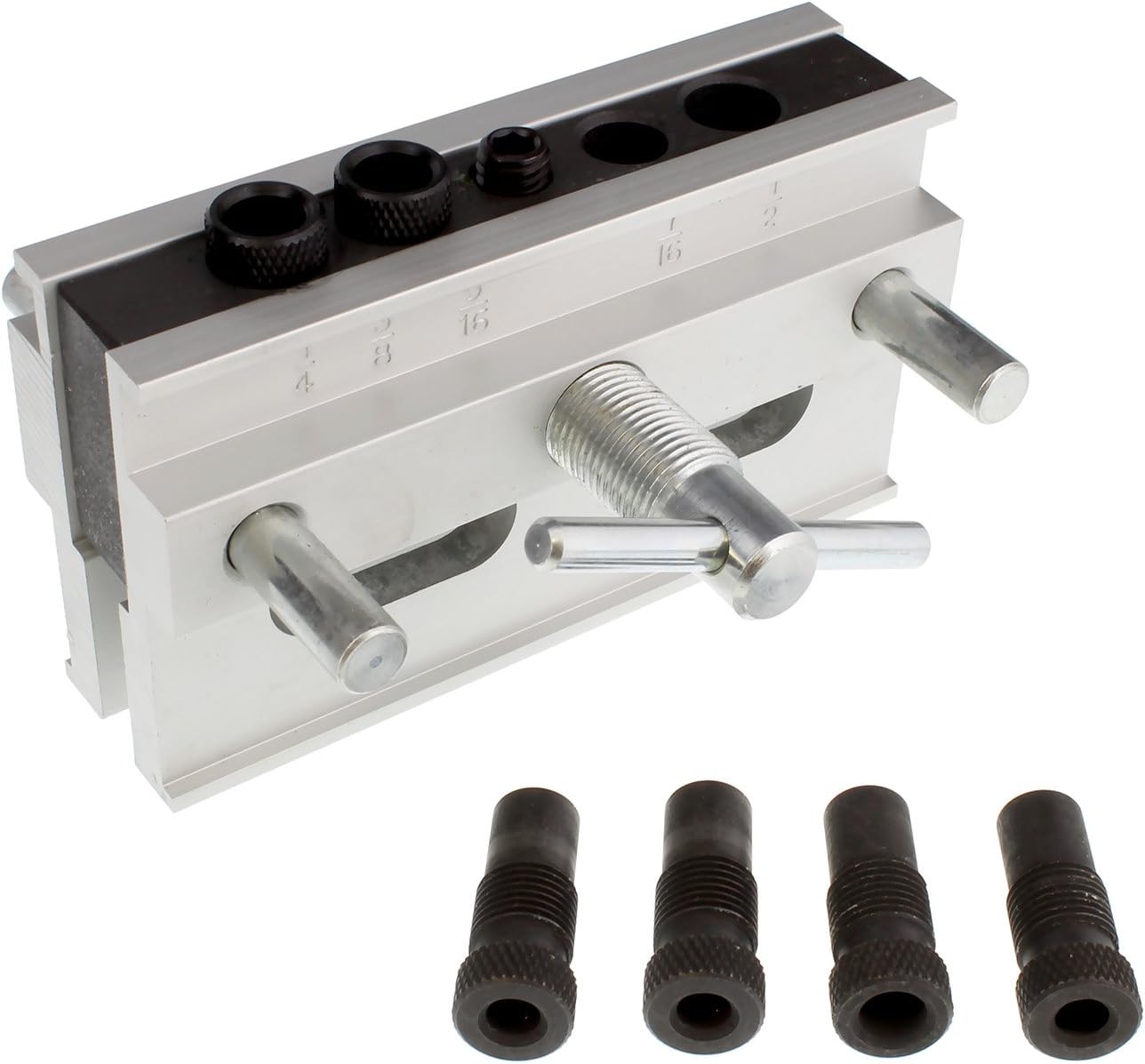 DCT Woodworking Dowel Jig Tool with 6 Doweling Jig Bushings Wood