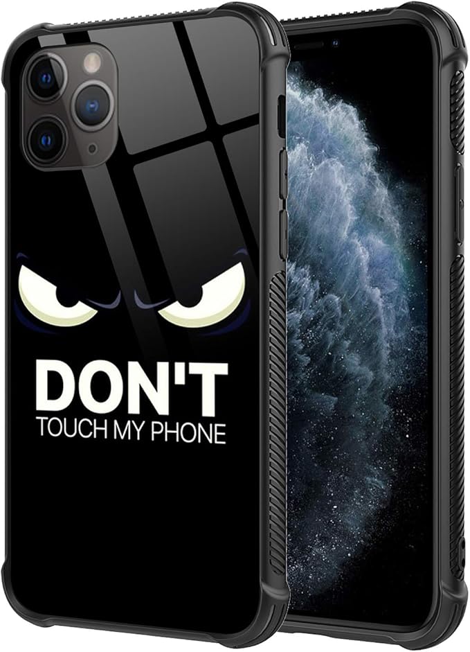 iPhone 11 Pro Max Case,White Dont Touch My Phone Pattern
