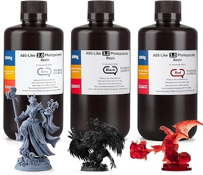 ELEGOO ABS-Like Resin 3.0 3KG 405nm Grey/Black/Clear Red LCD DLP