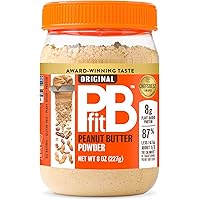 PBfit All-Natural Peanut Butter Powder, Powdered Peanut Spread From Real Roasted Pressed Peanuts, 8g of Protein, 8 Ounce