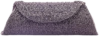 Kleio Ethnic Full Flap Beads Clutch