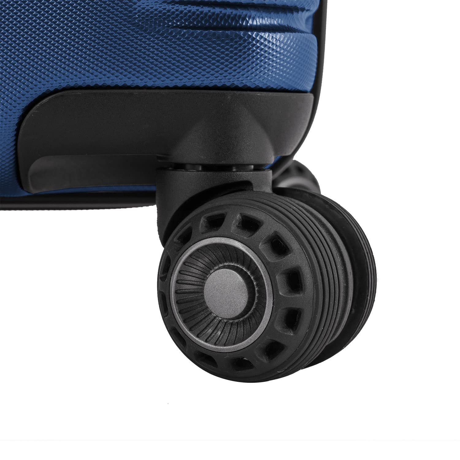 Traveler's Choice Archer Polycarbonate Hardside Spinner Luggage Set, Blue, Carry-On 21-Inch, Tie Down Straps