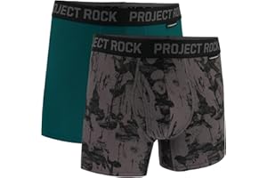 Under Armour mens Men's Project Rock Performance Tech Mesh Boxerjock Brief, 5" Inseam, 2-pack