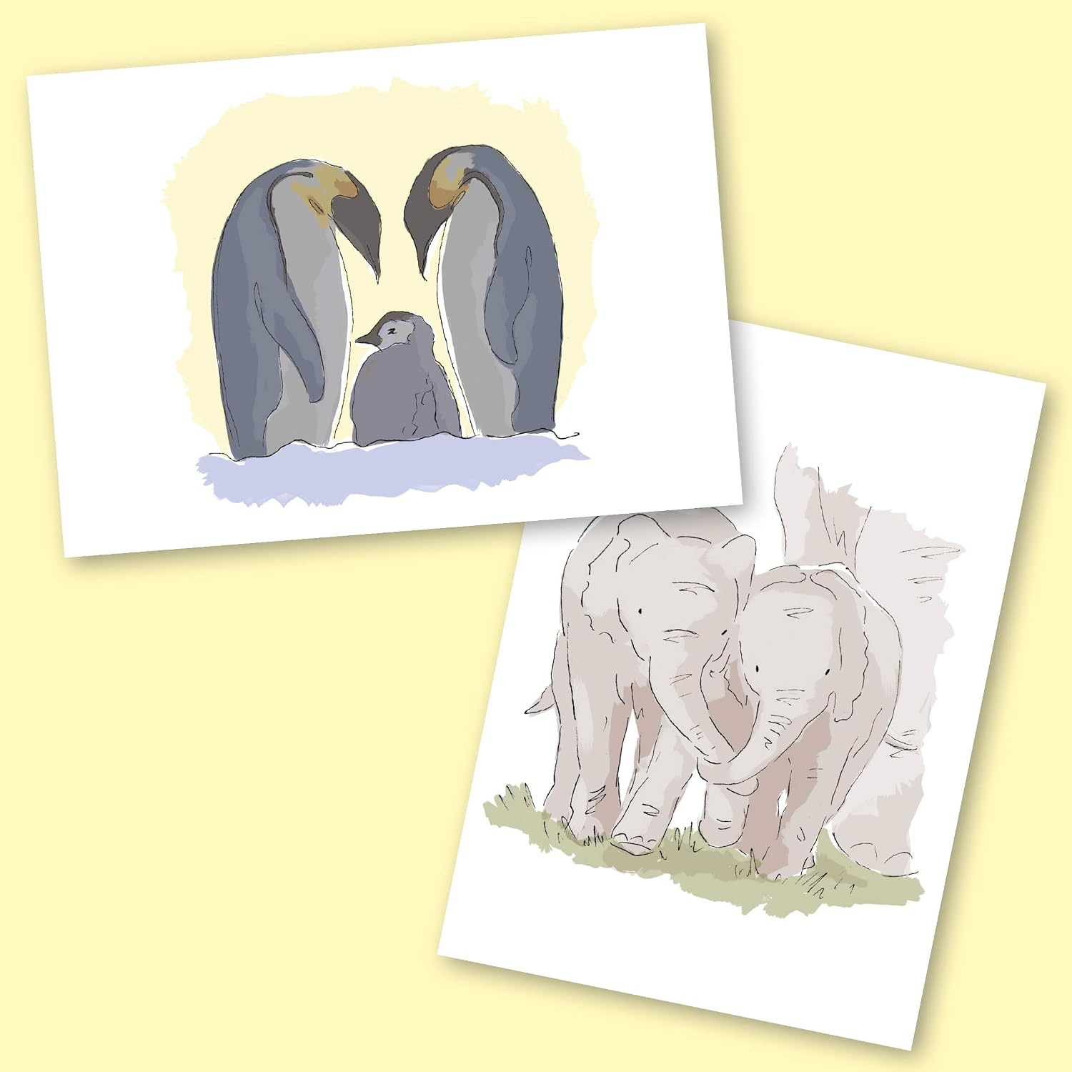 Greetings Cards for All Occasions. Pack of 48 Includes 6 Animal Designs. Ecofriendly Cards, Envelopes and Box. Blank Inside. (48 Pack) - Image 4