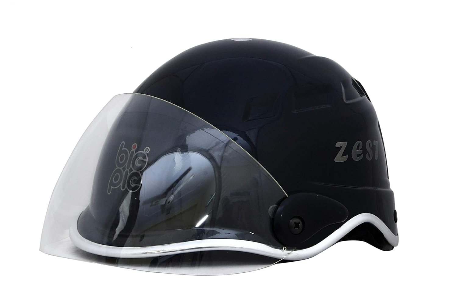 BIGPIE ZEST All Purpose Safety Helmet with Visor (Black) Amazon.in