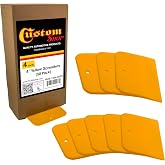 Custom Shop 4 Inch Plastic Filler Spreader Tools for Automotive | Body Fillers (50 Pack), Putties, Glazes, Epoxy Resin, Caulk, Glues - Plastic Spreader Tool