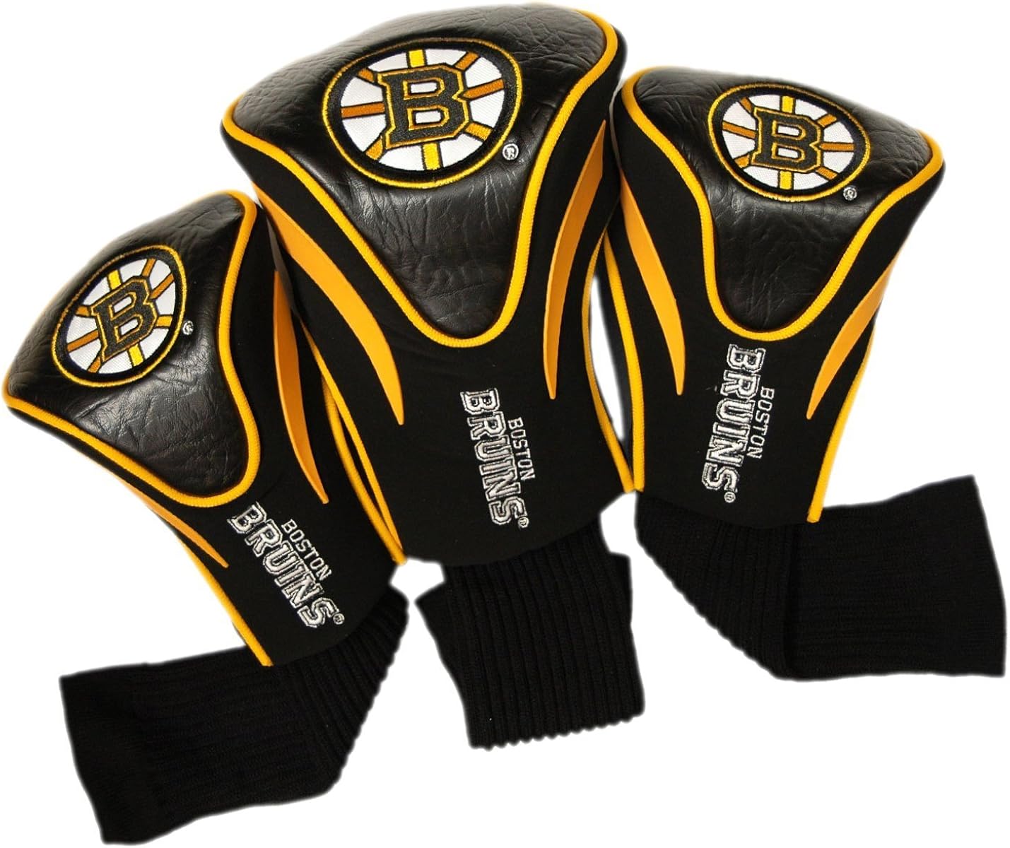 Team Golf NHL Contour Golf Club Headcovers (3 Count), Numbered 1, 3, & X, Fits Oversized Drivers, Utility, Rescue & Fairway Clubs, Velour lined for Extra Club Protection