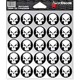 Award Decals Enforcer White/Black Stickers 100 1" 20mil Vinyl Made in USA | The Original Premium Helmet Decals since 1976