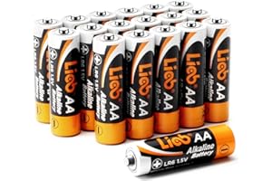LiCB 18-Pack AA Batteries with Increased Energy per Unit Volume,Leakproof 1.5 Volt Double A High-Performance Battery,10-Year 