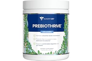 Gundry MD® PrebioThrive™ Prebiotic Supplement for More Comfortable Digestion, Gut Health and a More Balanced MicroBiome, Unflavored Powder - (30 Servings)