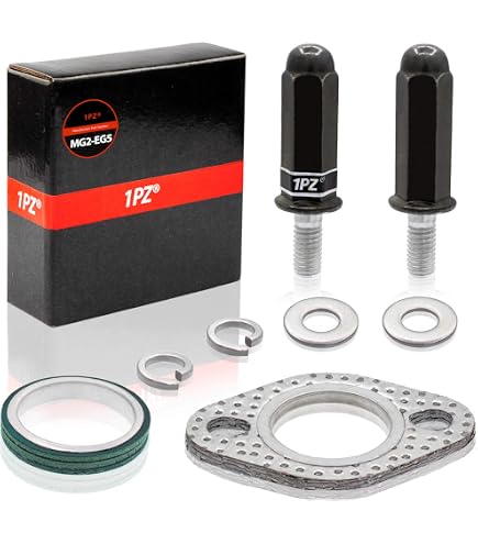 Juego De Junta Y Pernos Para Escape De Scooter GY6 (50cc A 150cc) - Pack De 2 Unidades