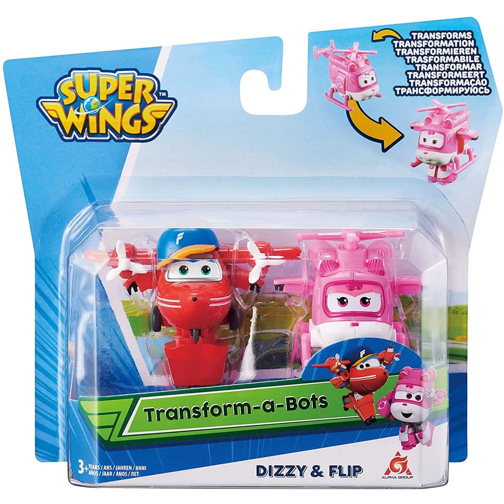 Super Wings AUL-710811 Great Wings Binary Transforming Figures (Flip Dizzy)
