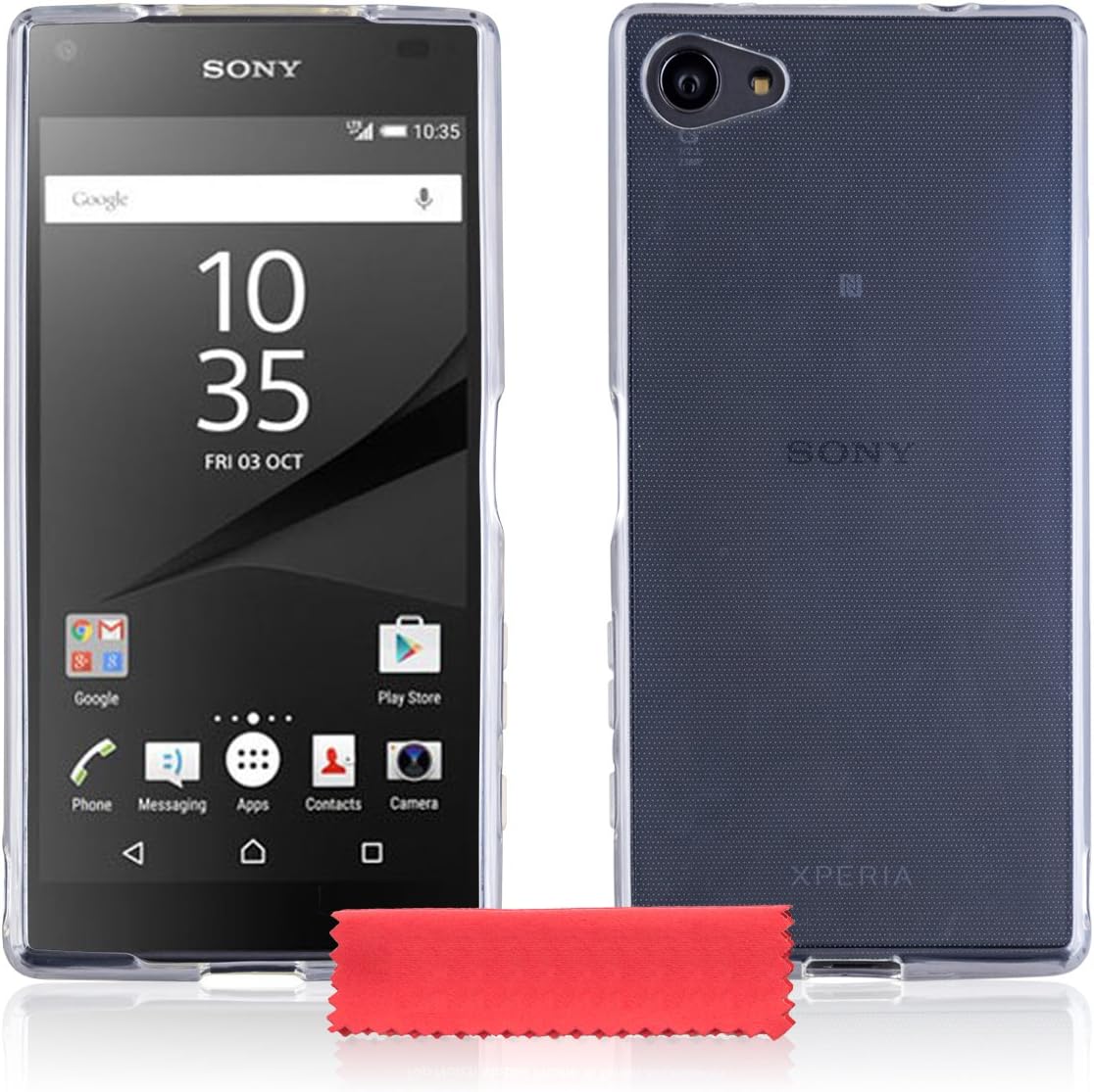 MobilePro Sony Xperia Z5 Compact Case Clear Silicone Gel Cover