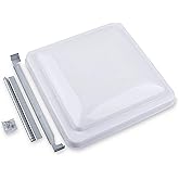 Camp'N 14.5 Inch Universal RV Roof Vent for Trailer, Camper, Motorhome - RV Vent Covers for Roof - OEM Lid Replacement (14.5 x 14.5 White 1-Pack)