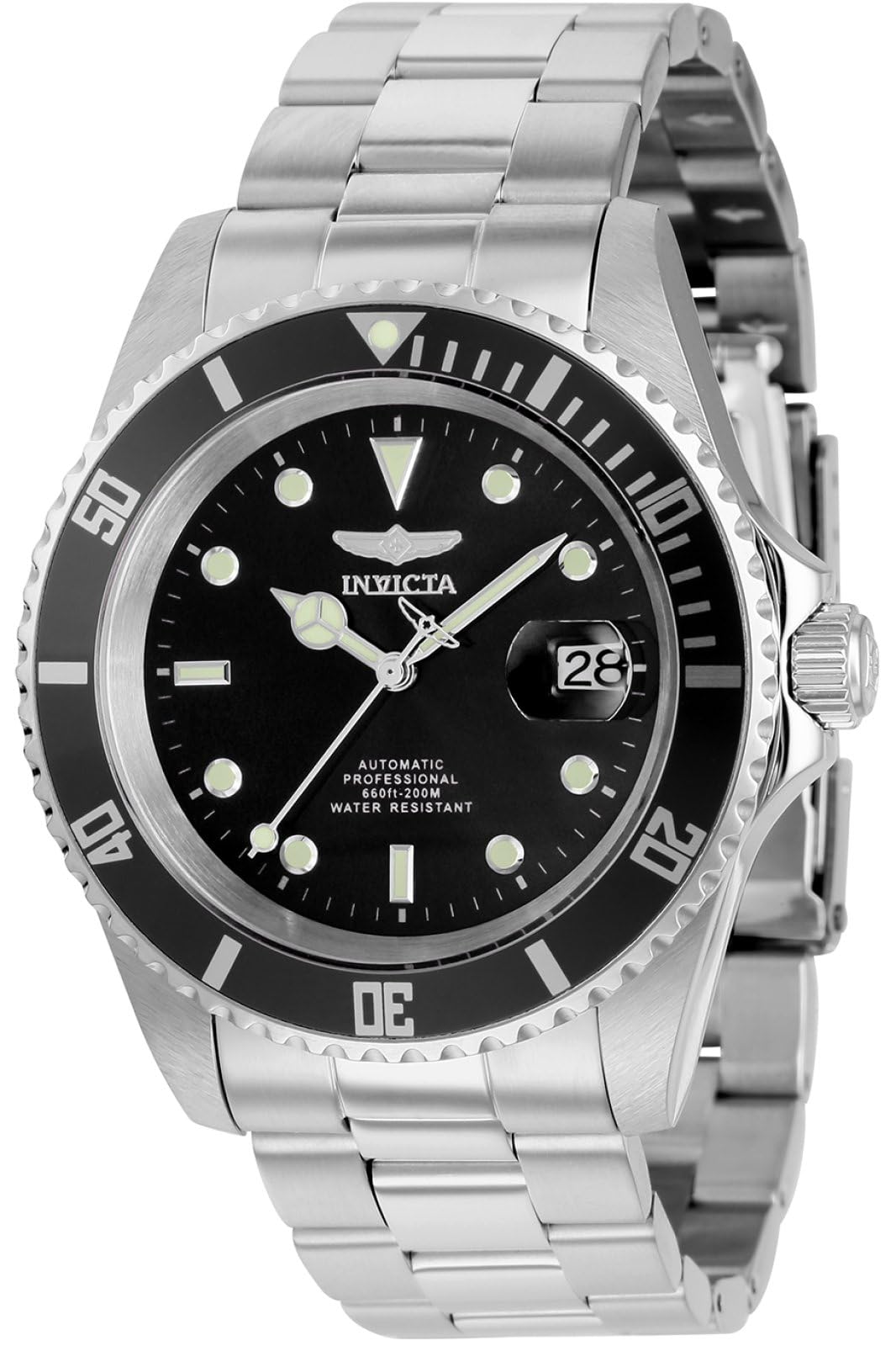 Invicta Pro Diver 8926OBXL Men's Watch - Waterproof - Analogue - Automatic Movement - Stainless Steel with Black dial - 43mm