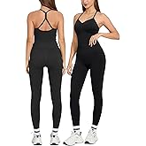 MOOSLOVER Women 2 Piece Workout Sets Halter Sports Bra Butt Lifting Leggings Gym Yoga Outfits