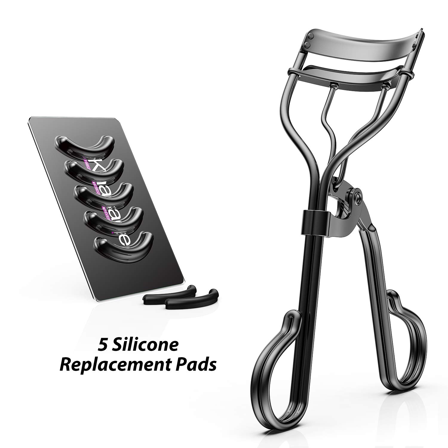 Kaasage Eyelash Curler With 5 Silicone Replacement Pads, Designed to Fit All Eye Shape, No Hurt Face and Eyelids, Naturally Curling Eyelashes in 5 Seconds, Keep All Day. : Beauty