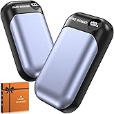 Hand Warmers Rechargeable 2 Pack, 4-Levels 104°F to 131°F Electric Hand Warmers, UL Certified Safe & Real 9Hrs Heating, Portable Pocket Hand Warmer for Women Men Kids, Fishing, Hunting, Golf, Camping