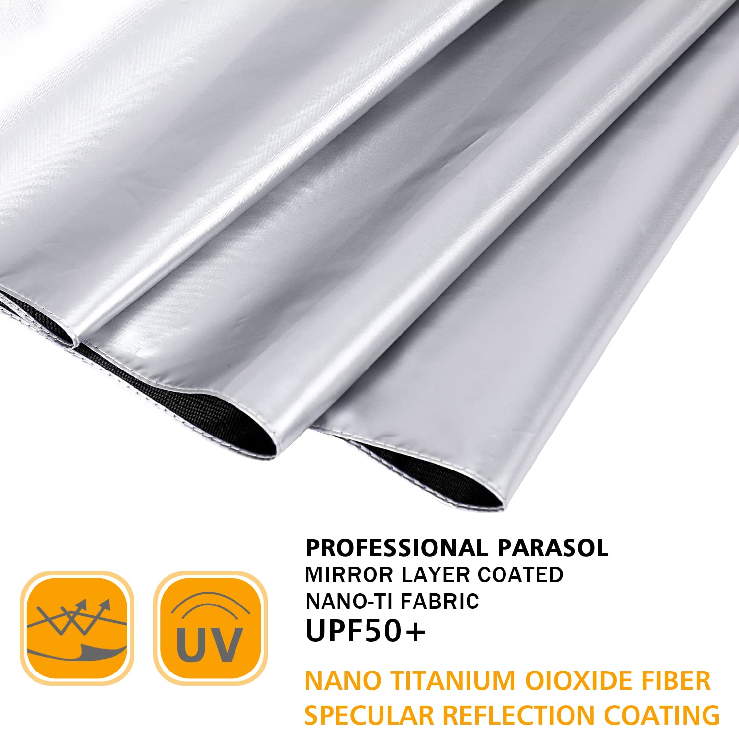 G4Free UPF 50+ UV Protection Large Travel Umbrella 42/46 Inch Auto Open Close Windproof Sun Blocking Umbrella