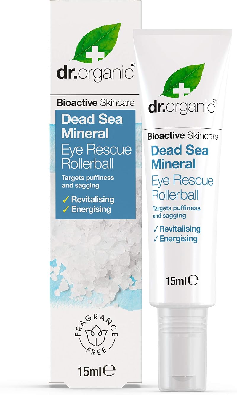 Dr Organic Dead Sea Mineral Eye Rescue Rollerball 15ml